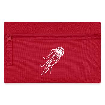 Jellyfish – Ocean & Beach Underwater World - Pencil Case - red - Front
