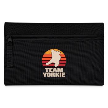 Yorkshire Terrier Retro Team Yorkie - Pencil Case - black - Front