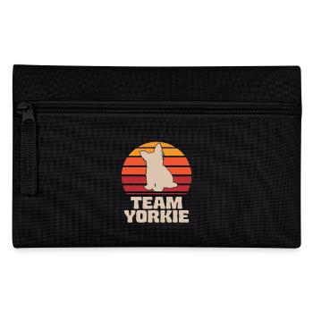 Team Yorkie Retro Yorkshire Terrier - Pencil Case - black - Front