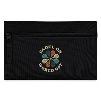 Fun Padel | Padel On, World Off - Pencil Case - black - Front