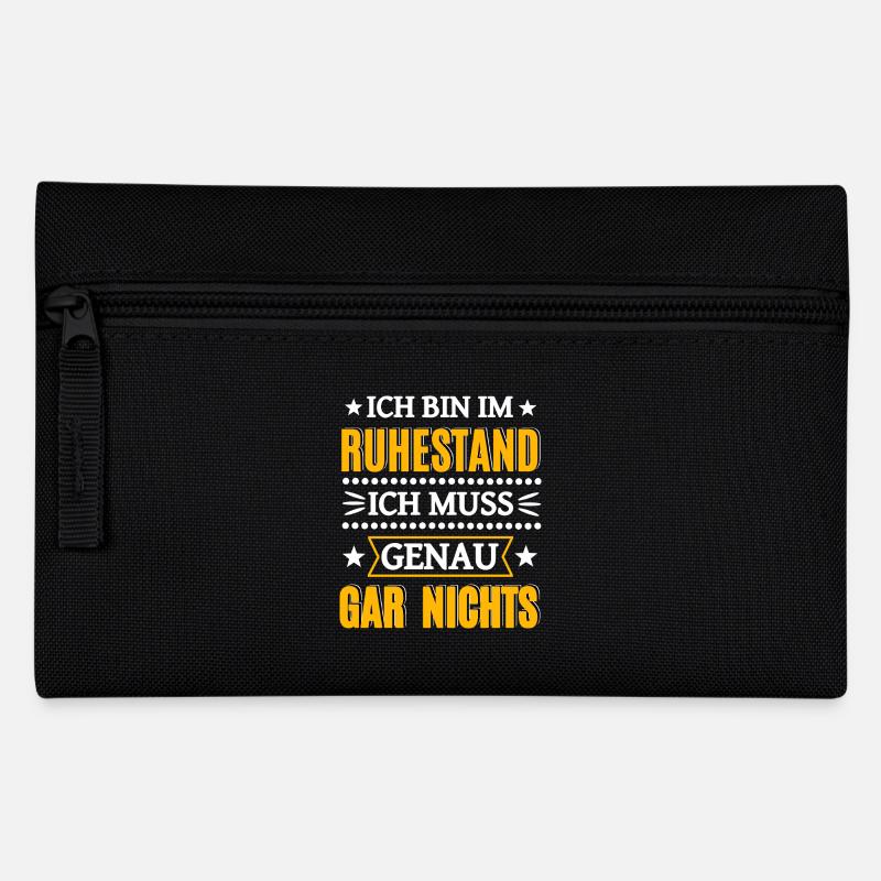 Rentner Ruhestand - Federtasche - Schwarz