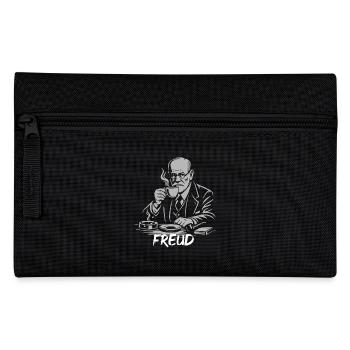 Illustration de la pause café de Freud - Trousse - noir - Devant