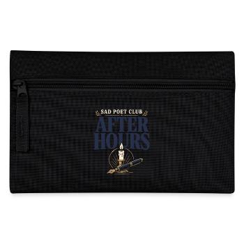 Poetcore Poète Poésie Dark Academia Gift - Trousse - noir - Devant