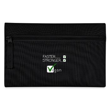 Go Vegan Faster Stronger - Pencil Case - black - Front