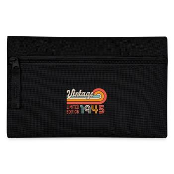 1945 Geburtstag Jahrgang 1945 - Federtasche - Schwarz - Vorne