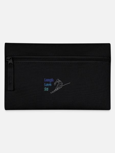 Laugh Love Ski - Federtasche - Schwarz