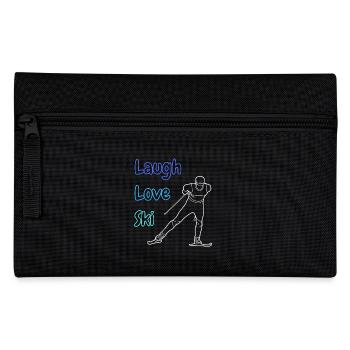 Laugh Love Ski - Pencil Case - black - Front