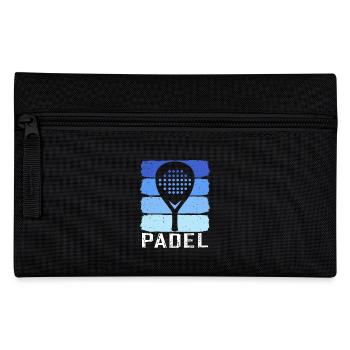 Retro-Padel - Federtasche - Schwarz - Vorne