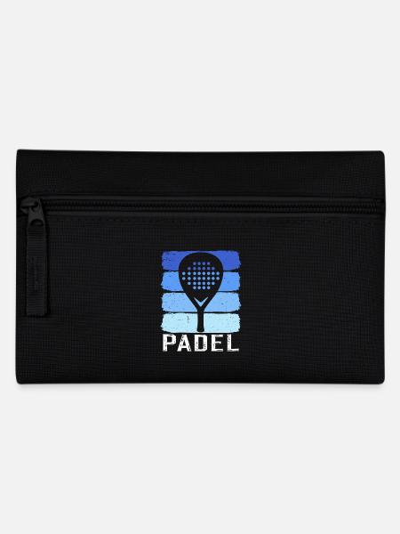 Retro padel - Pencil Case - black