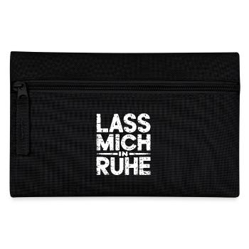 Lasst mir meine Ruhe - nicht stören - Federtasche - Schwarz - Vorne