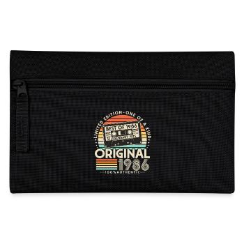 1986 Vintage Vintage Rétro Cadeau d’anniversaire - Trousse - noir - Devant