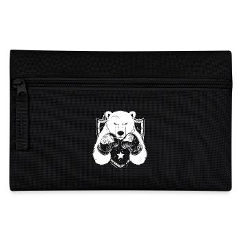 Polar Bear Polar Bear Boxer Boxing MMA - Pencil Case - black - Front