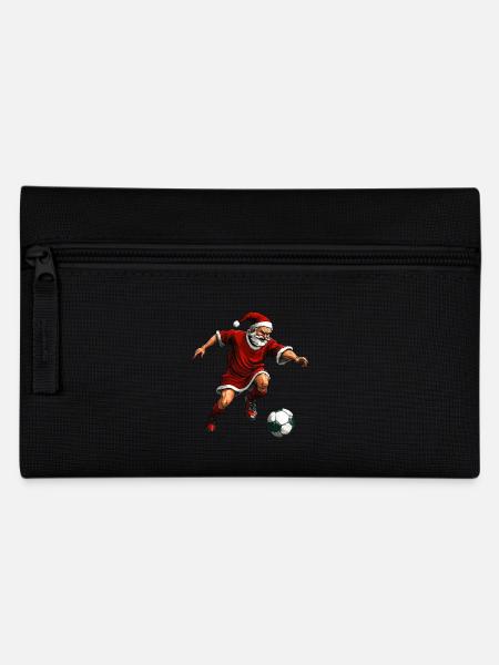 Weihnachten Fussballer - Federtasche - Schwarz