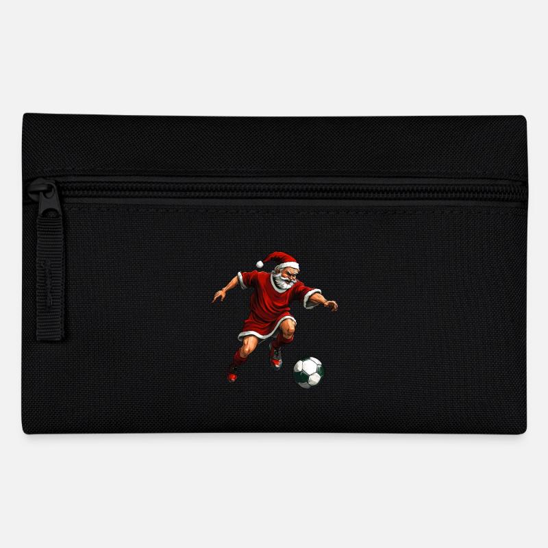 Weihnachten Fussballer - Federtasche - Schwarz