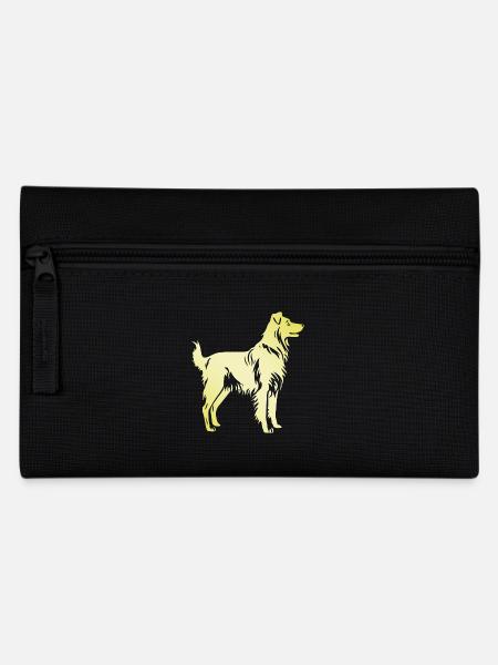 Australian Shepherd Hund Silhouette - Federtasche - Schwarz