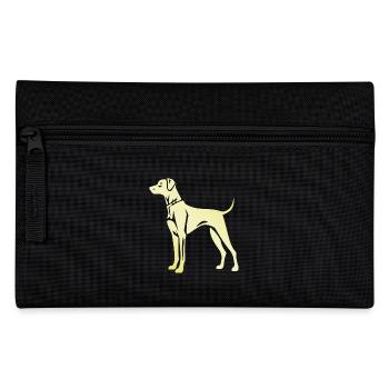 Silhouette de chien dogue allemand - Trousse - noir - Devant