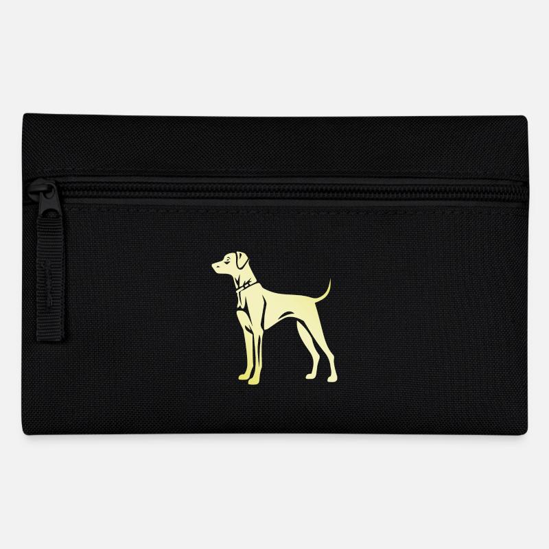 Great Dane Hund Silhouette - Federtasche - Schwarz