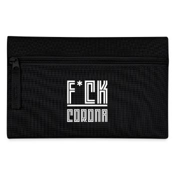 Fuck Corona - Pencil Case - black - Front