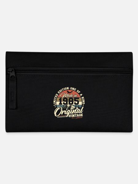 Original 1985 Vintage Jahrgang Geburtstag Retro - Federtasche - Schwarz