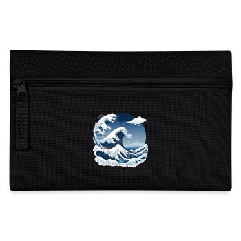 Great Wave of Kanagawa - Pencil Case - black - Front
