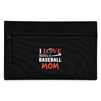I Love Being Baseball Mom - Pencil Case - black - Front