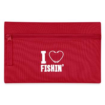 I Love Fishing - Pencil Case - red - Front