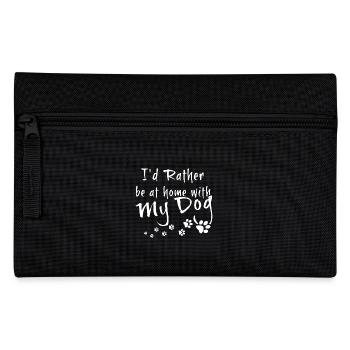 I'd Rather Be Home With My Dog - Pencil Case - black - Front