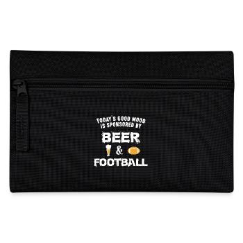 Beer And Football - Pencil Case - black - Front