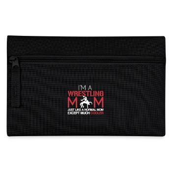 Wrestling Mom Is Cooler - Pencil Case - black - Front