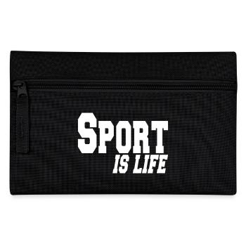 sport is life - Federtasche - Schwarz - Vorne