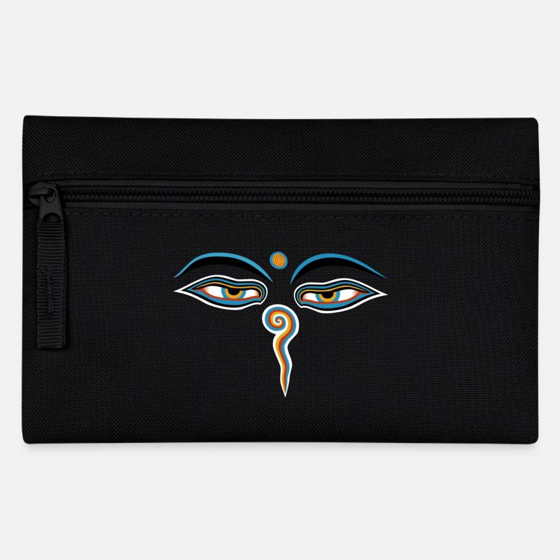 buddha eyes - Federtasche - Schwarz
