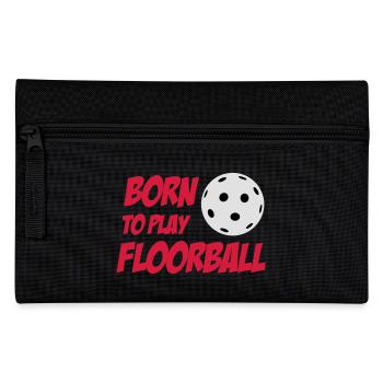 Born To Play Floorball - Pencil Case - black - Front