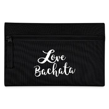 Love Bachata white -Bachata Dance Shirt - Pencil Case - black - Front