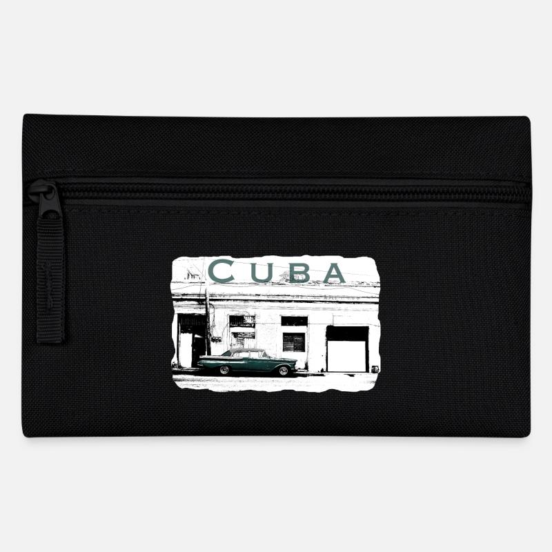 streetsofcuba - Federtasche - Schwarz