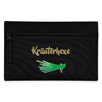 Kräuterhexe Kräuter Garten - Federtasche - Schwarz - Vorne