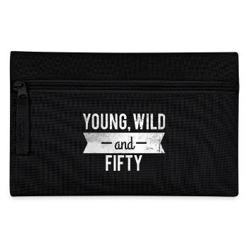 50th birthday t shirt vintage 1968 gift - Pencil Case - black - Front