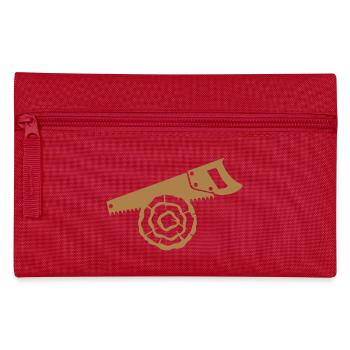 Säge Holz Log Zweig - Federtasche - Rot - Vorne
