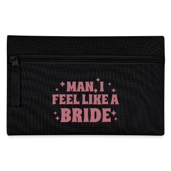 Homme je me sens comme une mariée douche de mariée Bachelorette - Trousse - noir - Devant