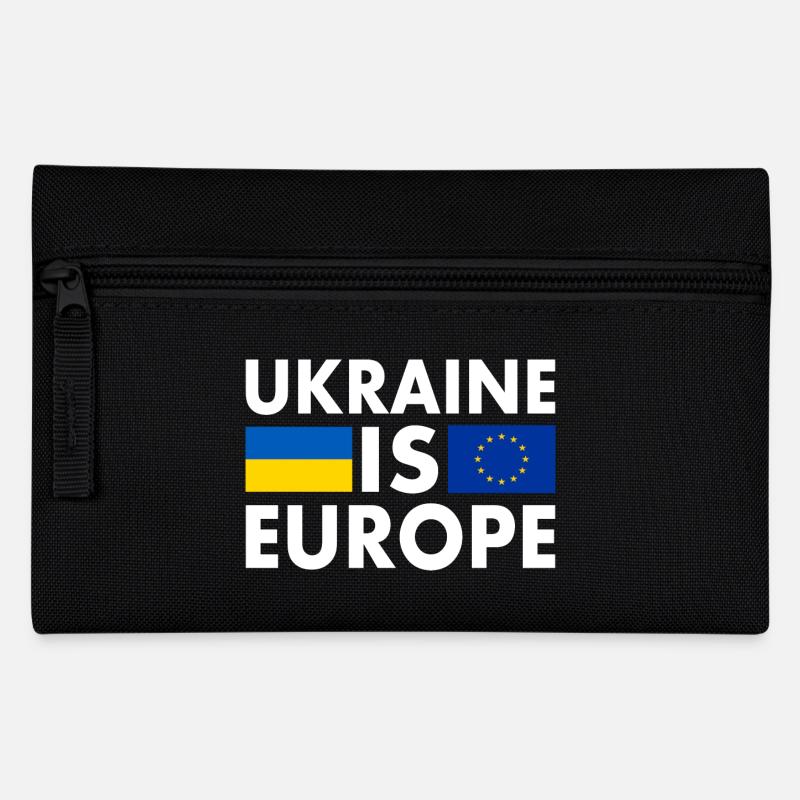 Ukraine is europe - Federtasche - Schwarz