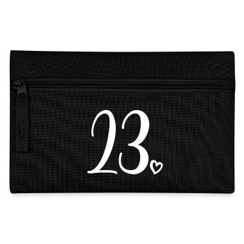 Süße Nummer 23, 23 Jahre alt, Geschenk zum 23. Geburtstag - Federtasche - Schwarz - Vorne