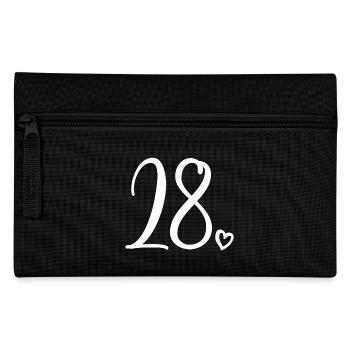 Niedliche Nummer 28, 28 Jahre alt, 28. Geburtstagsgeschenk - Federtasche - Schwarz - Vorne