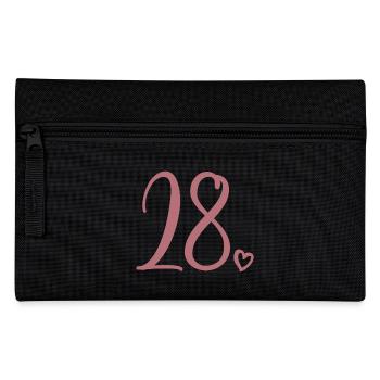 Niedliche Nummer 28, 28 Jahre alt, 28. Geburtstagsgeschenk - Federtasche - Schwarz - Vorne