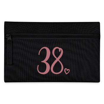 Süße Nummer 38, 38 Jahre alt, Geschenk zum 38. Geburtstag - Federtasche - Schwarz - Vorne