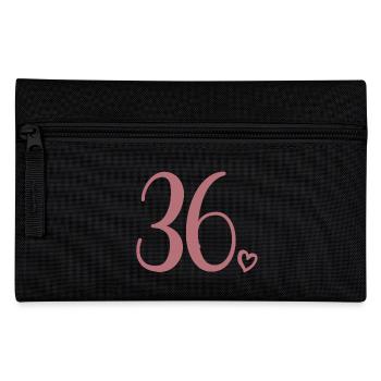 Süße Nummer 36, 36 Jahre alt, Geschenk zum 36. Geburtstag - Federtasche - Schwarz - Vorne
