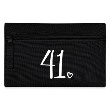 Niedliche Nummer 41, 41 Jahre alt, 41. Geburtstagsgeschenk - Federtasche - Schwarz - Vorne