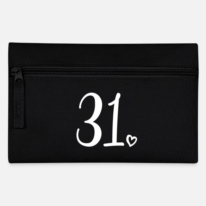 Süße Nummer 31, 31 Jahre alt, Geschenk zum 31. Geburtstag - Federtasche - Schwarz