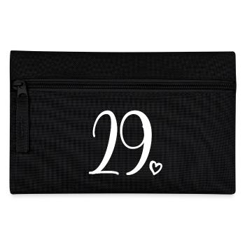 Süße Nummer 29, 29 Jahre alt, Geschenk zum 29. Geburtstag - Federtasche - Schwarz - Vorne