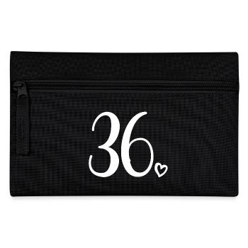Niedliche Nummer 36, 36 Jahre alt, 36. Geburtstagsgeschenk - Federtasche - Schwarz - Vorne