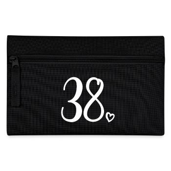 Niedliche Nummer 38, 38 Jahre alt, 38. Geburtstagsgeschenk - Federtasche - Schwarz - Vorne