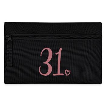 Cute Number 31, 31 Years Old, 31st Birthday Gift - Pencil Case - black - Front